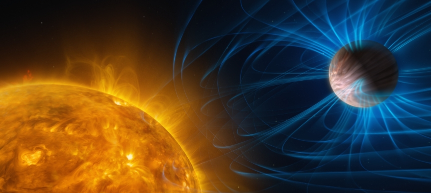 Magnetfelder auf Exoplaneten